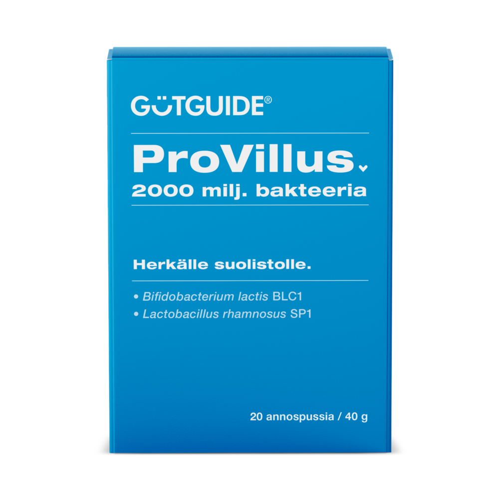 GutGuide-ProVillus-bakteeerilisä-herkälle-suolistolle