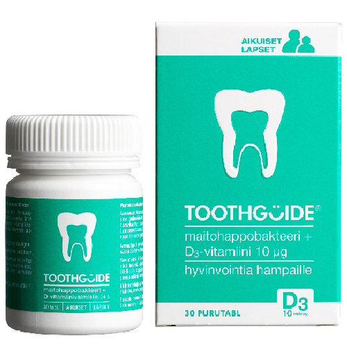 ToothGuide – Maitohappobakteeri + D3-vitamiini