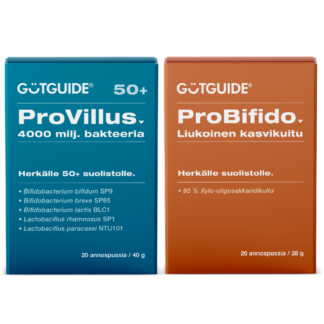 GutGuide-ProVillus-ja-ProBidido-bakteerilisäpakkaukset