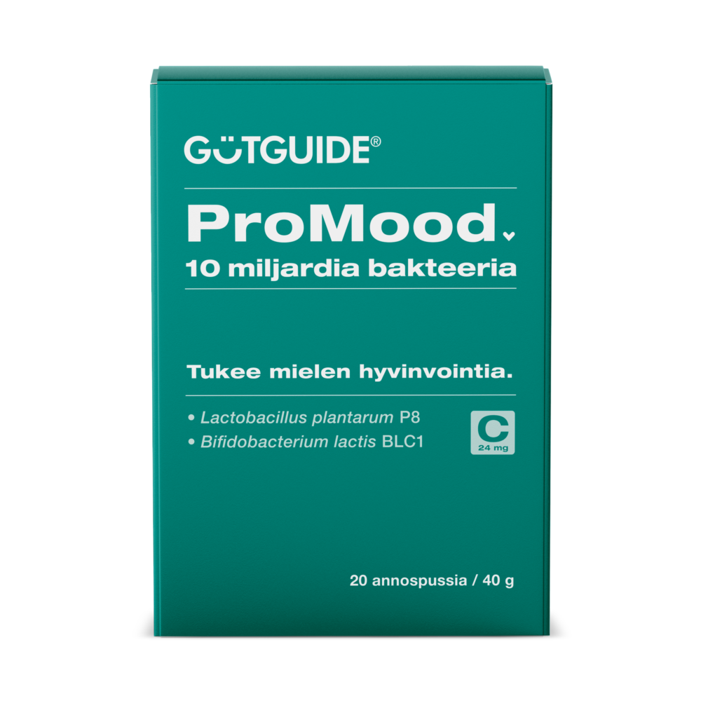 GutGuide-ProMood-bakteerilisä-tukee-mielen hyvinvointia